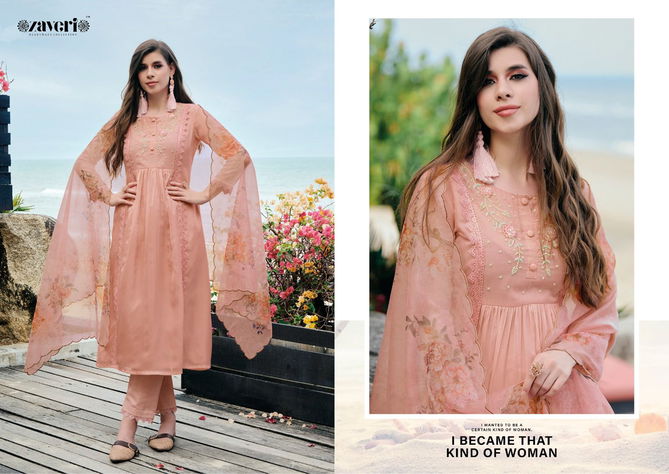 Alaya By Zaveri Organza Readymade Suits Catalog